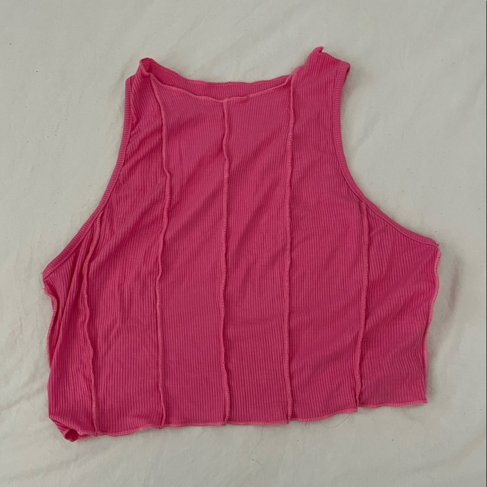 Pink crop top